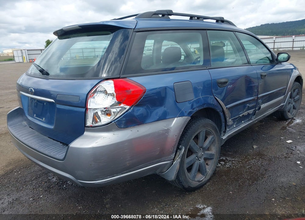 2009 SUBARU OUTBACK 2.5I VIN: 4S4BP61C197336580