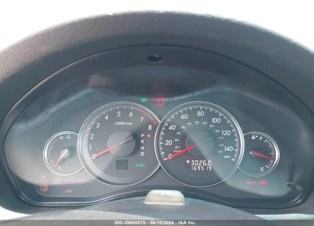 2009 SUBARU OUTBACK 2.5I VIN: 4S4BP61C197336580