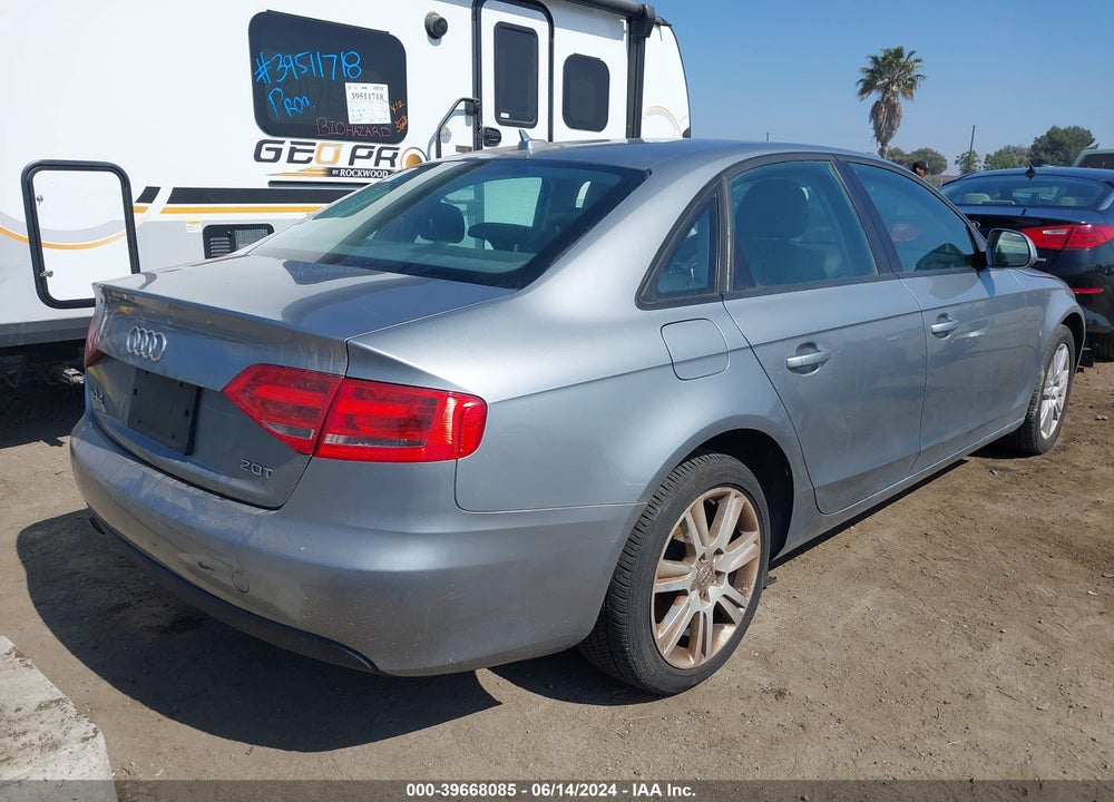2009 AUDI A4 2.0T PREMIUM VIN: WAUJF78K89N054676