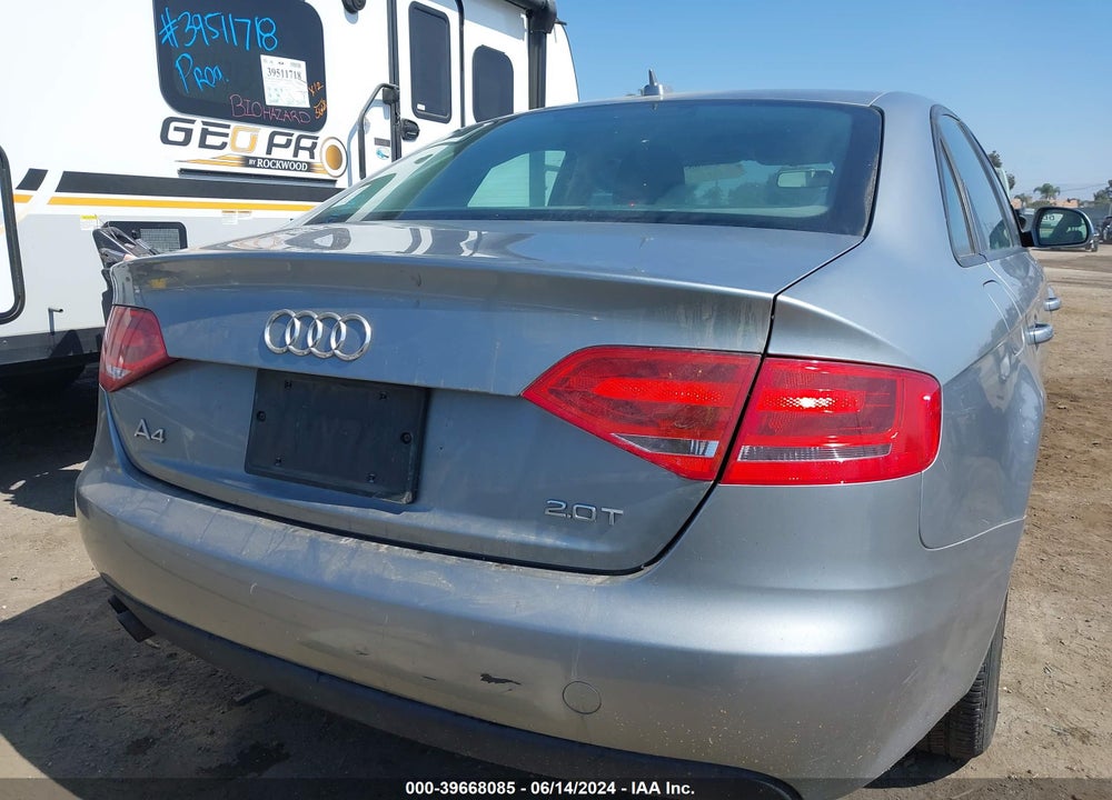 2009 AUDI A4 2.0T PREMIUM VIN: WAUJF78K89N054676