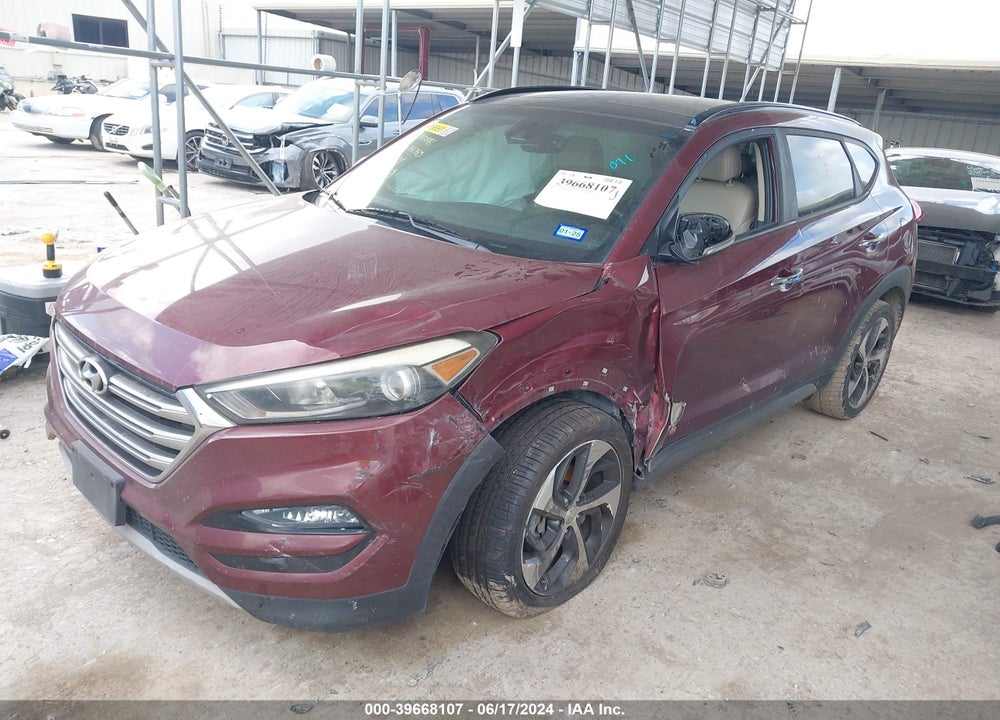 2017 HYUNDAI TUCSON LIMITED VIN: KM8J33A22HU345060