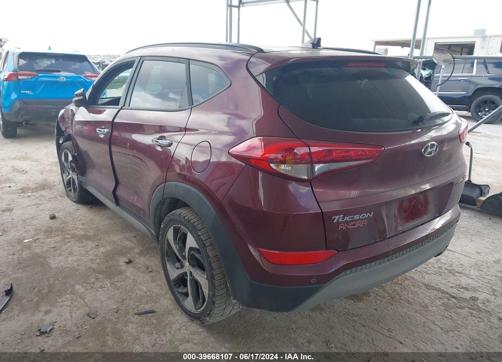 2017 HYUNDAI TUCSON LIMITED VIN: KM8J33A22HU345060