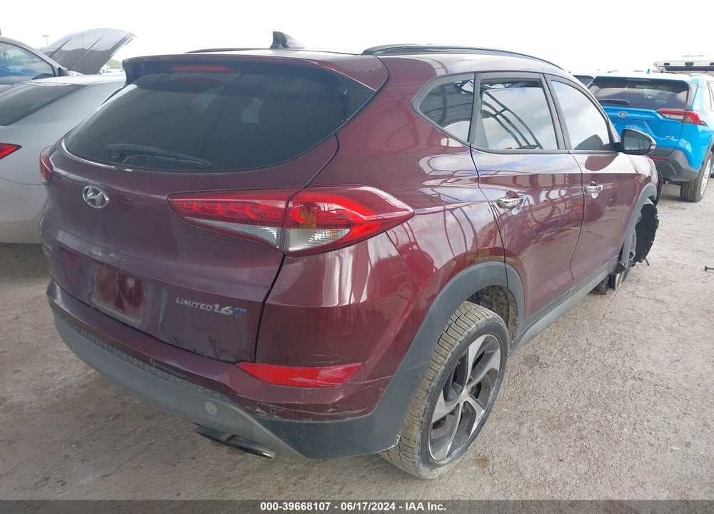 2017 HYUNDAI TUCSON LIMITED VIN: KM8J33A22HU345060