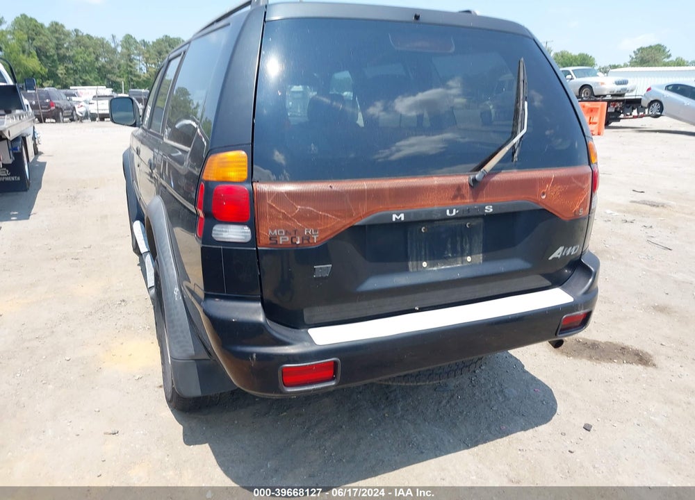 2002 MITSUBISHI MONTERO SPORT ES/LS VIN: JA4MT21H52J008465