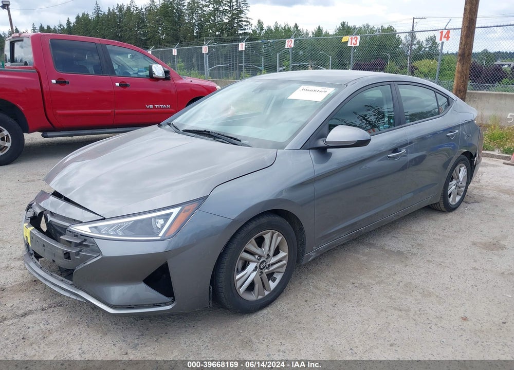 2019 HYUNDAI ELANTRA SEL VIN: 5NPD84LF4KH406287