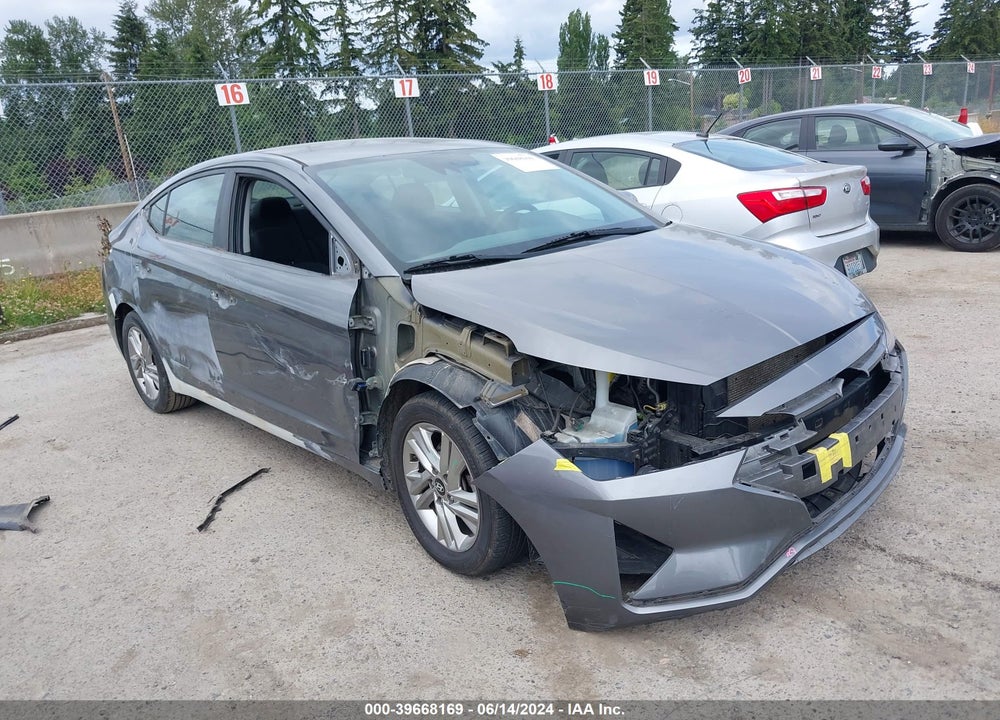 2019 HYUNDAI ELANTRA SEL VIN: 5NPD84LF4KH406287