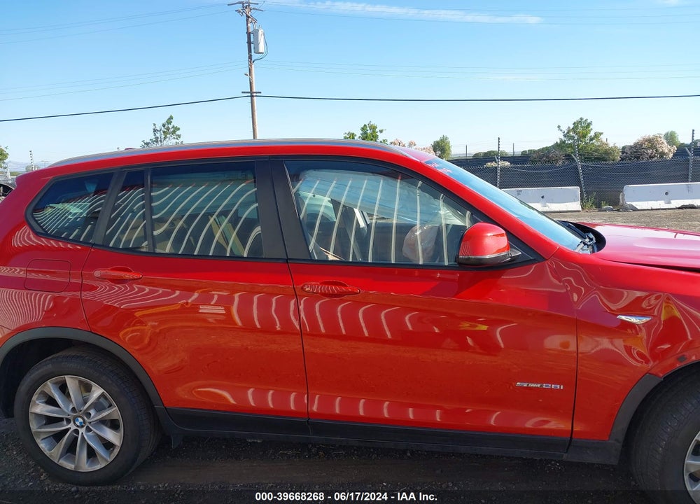 2017 BMW X3 SDRIVE28I VIN: 5UXWZ7C53H0U47142