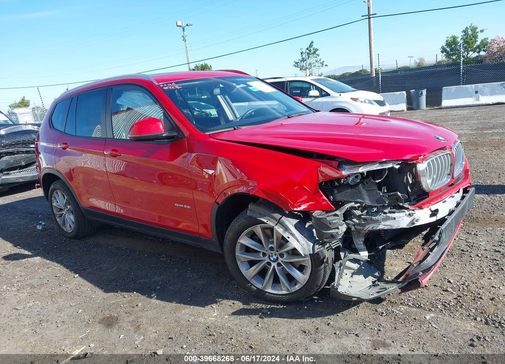 2017 BMW X3 SDRIVE28I VIN: 5UXWZ7C53H0U47142