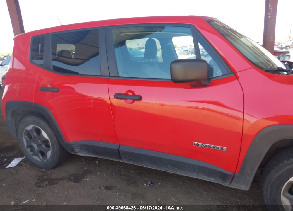 2015 JEEP RENEGADE SPORT VIN: ZACCJAAT7FPB87930