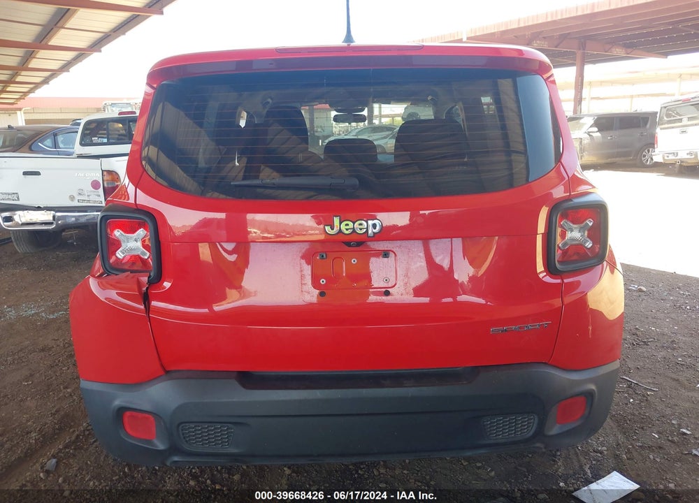 2015 JEEP RENEGADE SPORT VIN: ZACCJAAT7FPB87930