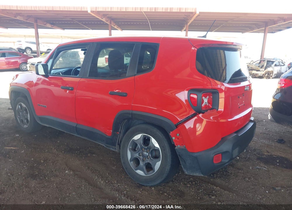 2015 JEEP RENEGADE SPORT VIN: ZACCJAAT7FPB87930