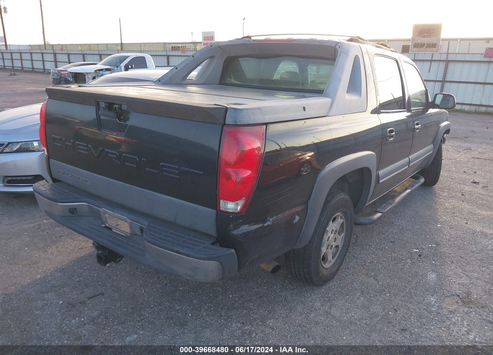 2004 CHEVROLET AVALANCHE 1500 VIN: 3GNEC12T44G178903