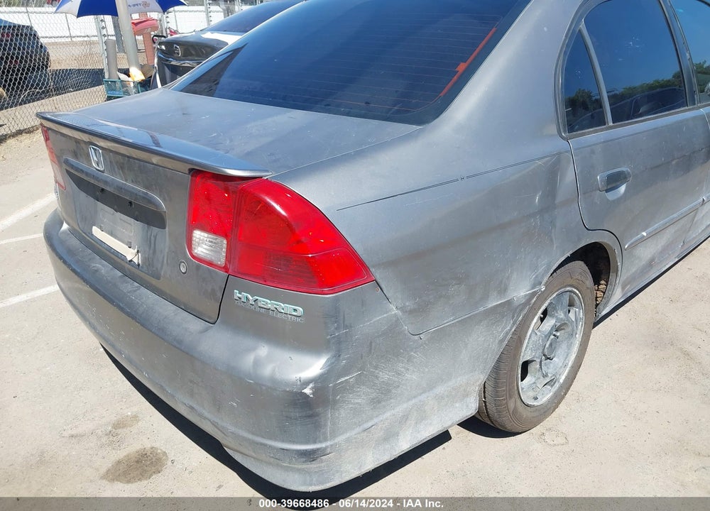 2005 HONDA CIVIC HYBRID VIN: JHMES96615S015326