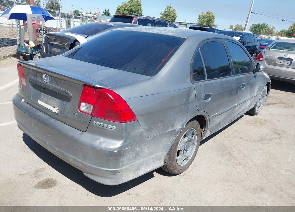 2005 HONDA CIVIC HYBRID VIN: JHMES96615S015326