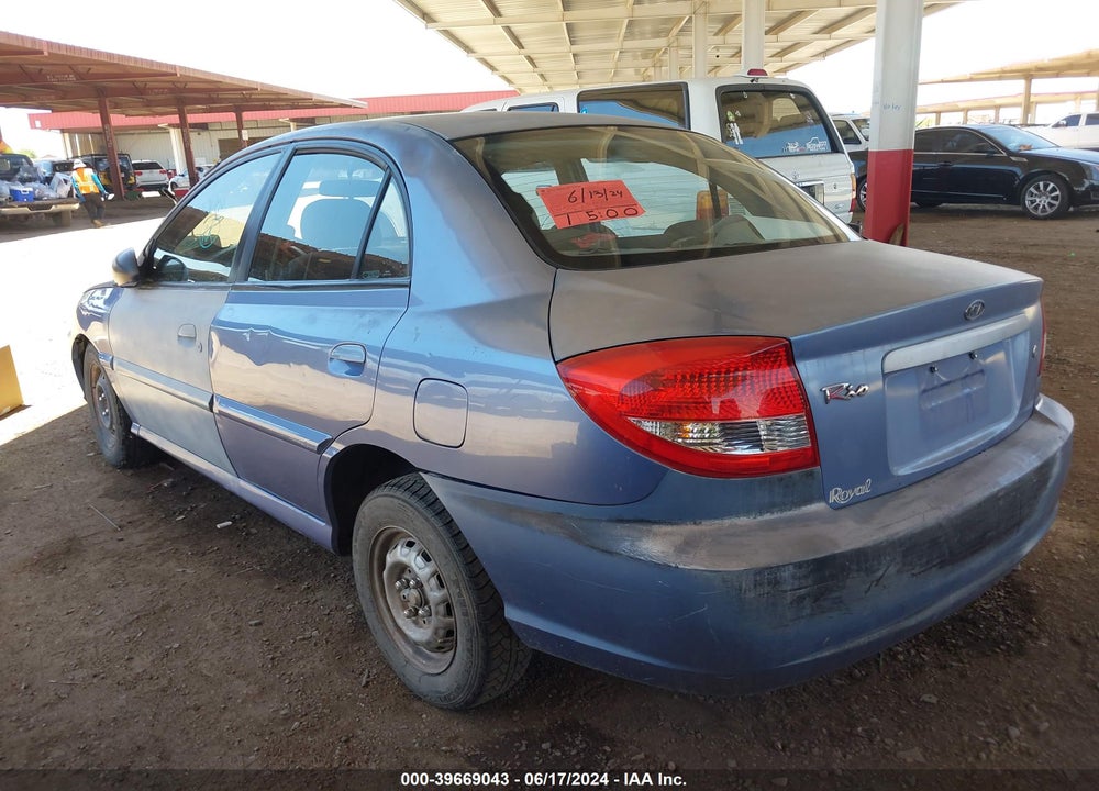 2004 KIA RIO VIN: KNADC125346310067