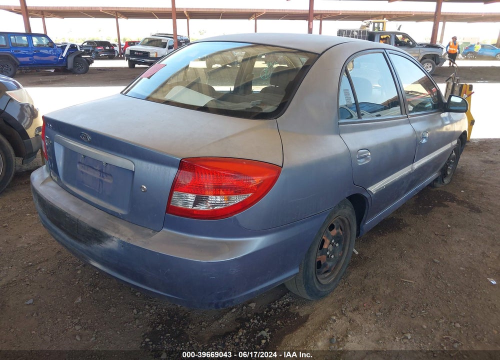 2004 KIA RIO VIN: KNADC125346310067