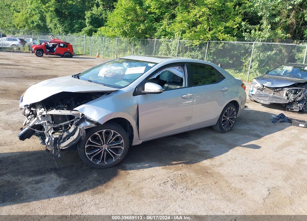 2016 TOYOTA COROLLA S PLUS VIN: 2T1BURHE6GC587807