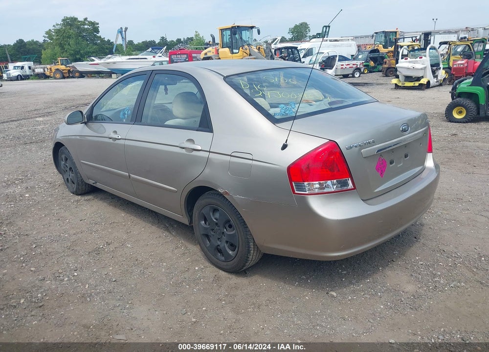 2008 KIA SPECTRA EX VIN: KNAFE122785501141