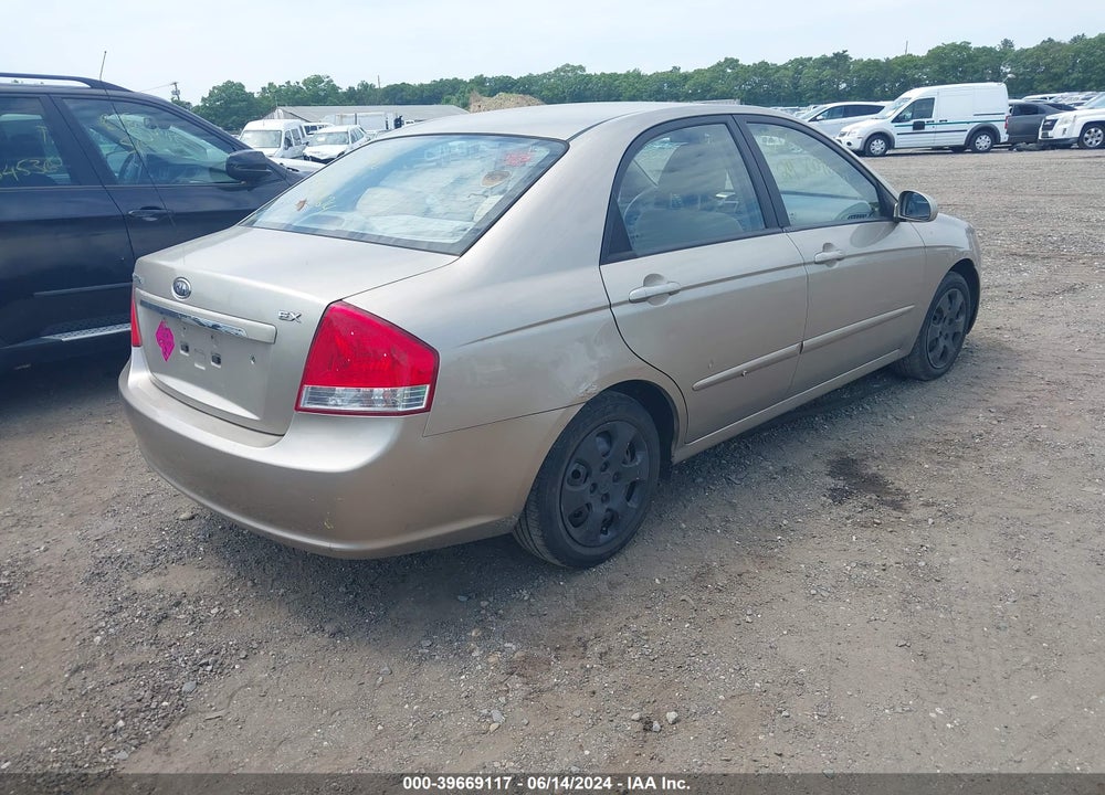 2008 KIA SPECTRA EX VIN: KNAFE122785501141