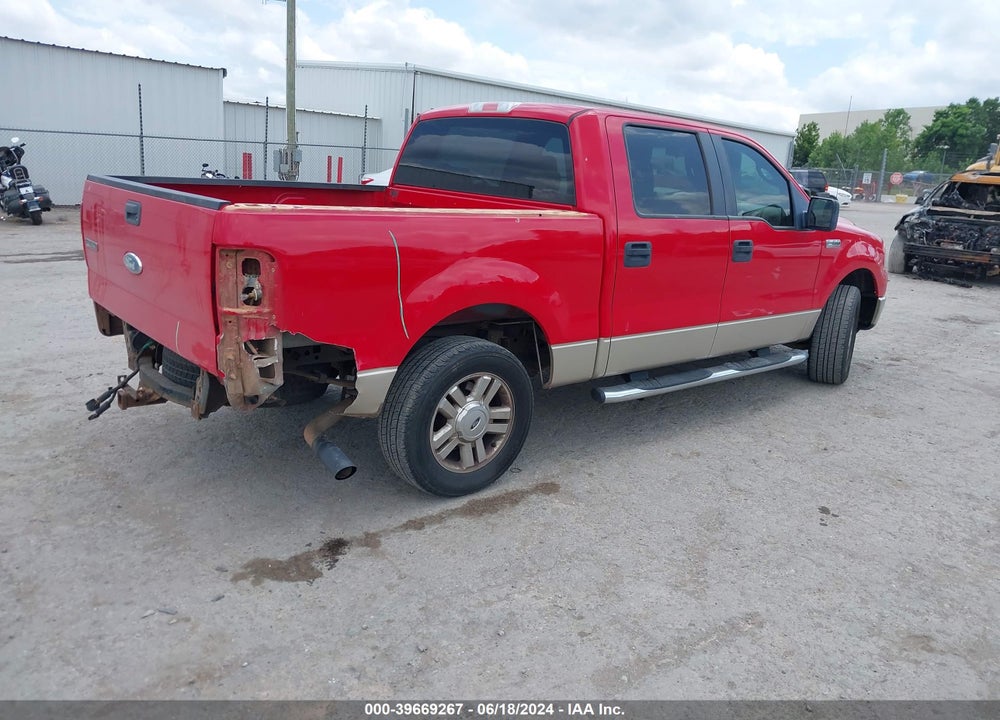 2008 FORD F-150 60TH ANNIVERSARY/FX2/XL/XLT VIN: 1FTRW12W48KC54209