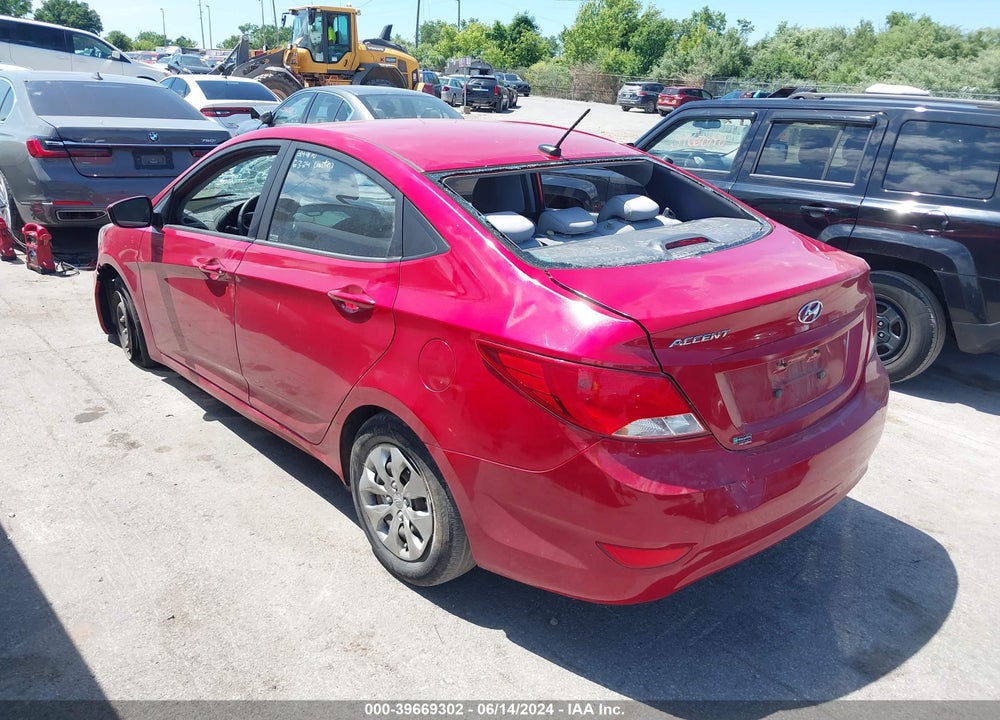 2017 HYUNDAI ACCENT SE VIN: KMHCT4AE5HU265826