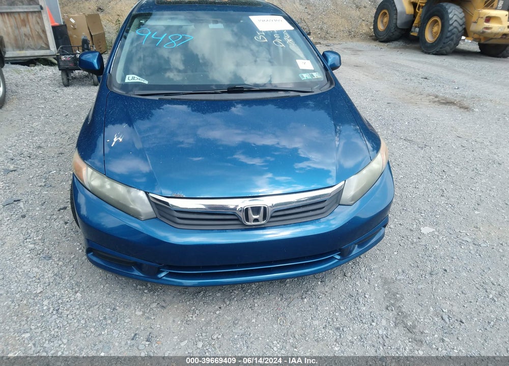 2012 HONDA CIVIC EX VIN: 19XFB2F81CE359589