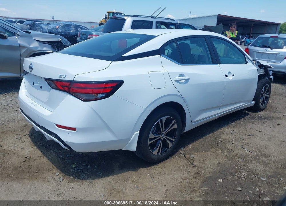 2022 NISSAN SENTRA SV XTRONIC CVT VIN: 3N1AB8CV9NY250101