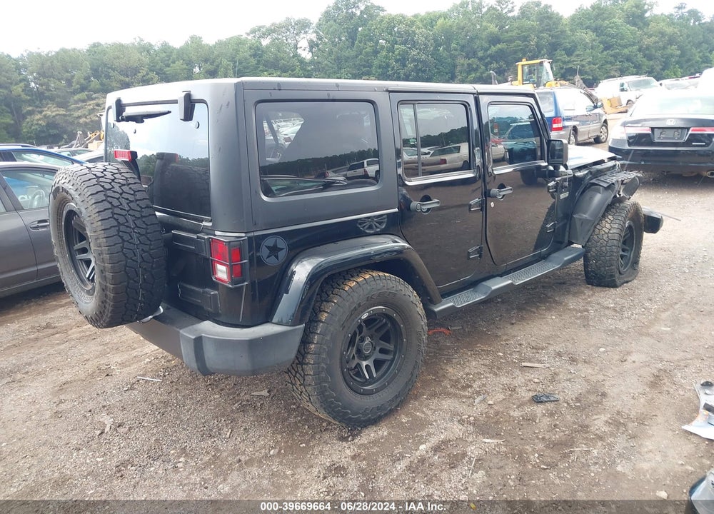 2016 JEEP WRANGLER UNLIMITED FREEDOM VIN: 1C4HJWDG6GL193760