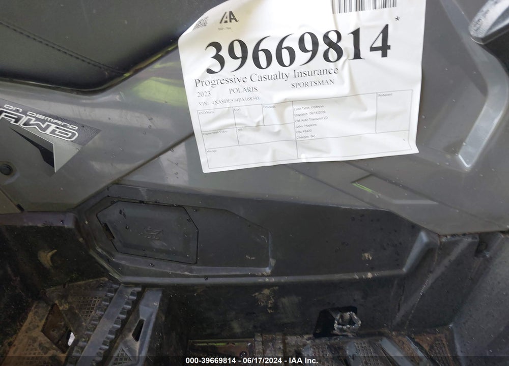 2023 POLARIS SPORTSMAN TOURING 570 EPS VIN: 4XASDE574PA168543