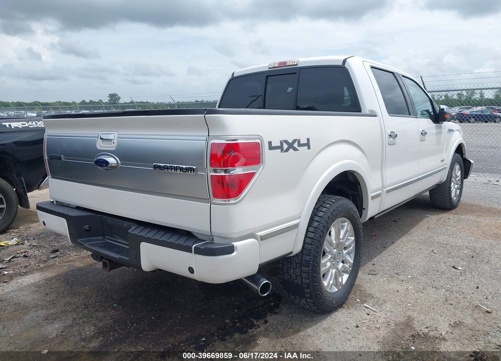 2012 FORD F-150 PLATINUM VIN: 1FTFW1ET3CFB45195