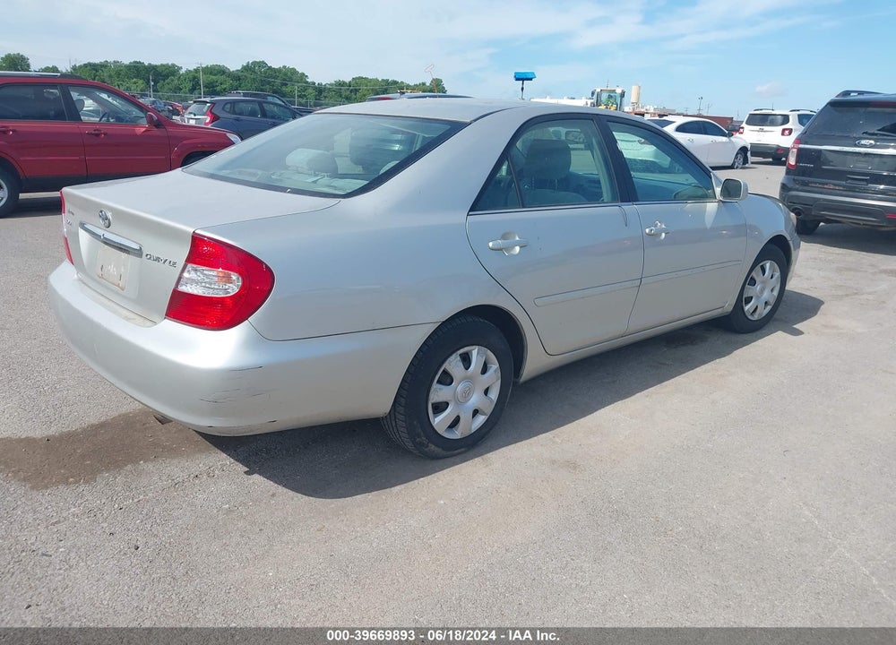 2004 TOYOTA CAMRY LE VIN: 4T1BE32K34U936764