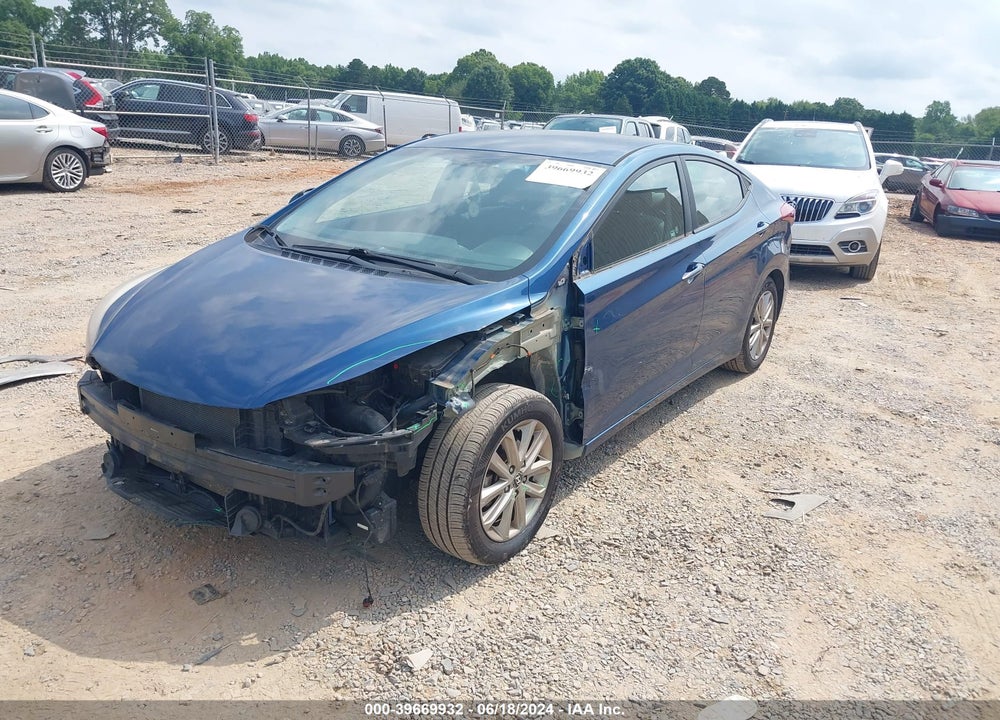 2015 HYUNDAI ELANTRA VIN: KMHDH4AE8FU387647