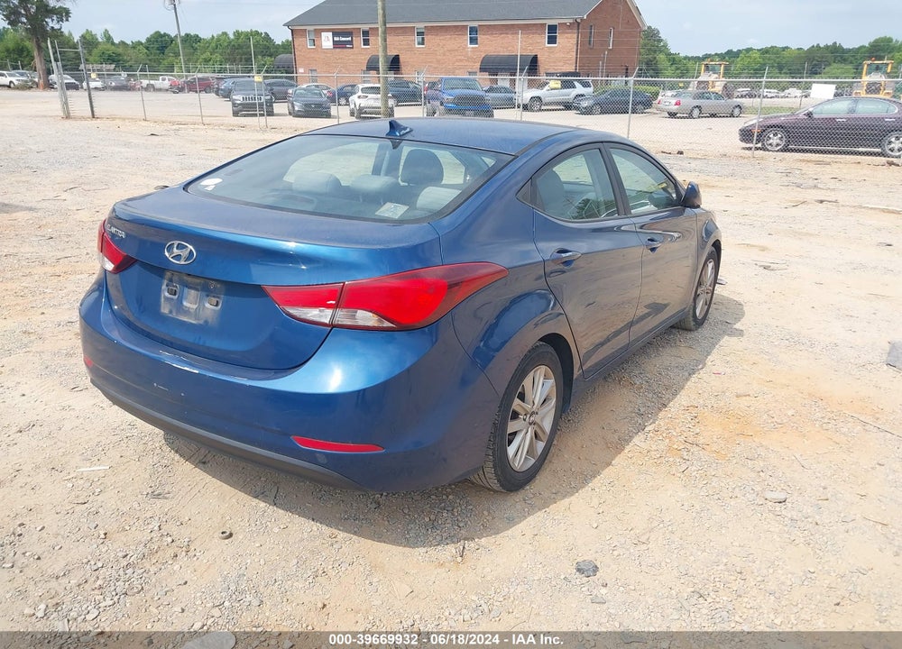 2015 HYUNDAI ELANTRA VIN: KMHDH4AE8FU387647