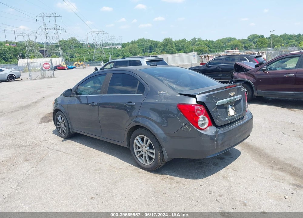 2013 CHEVROLET SONIC LT AUTO VIN: 1G1JC5SH2D4161436