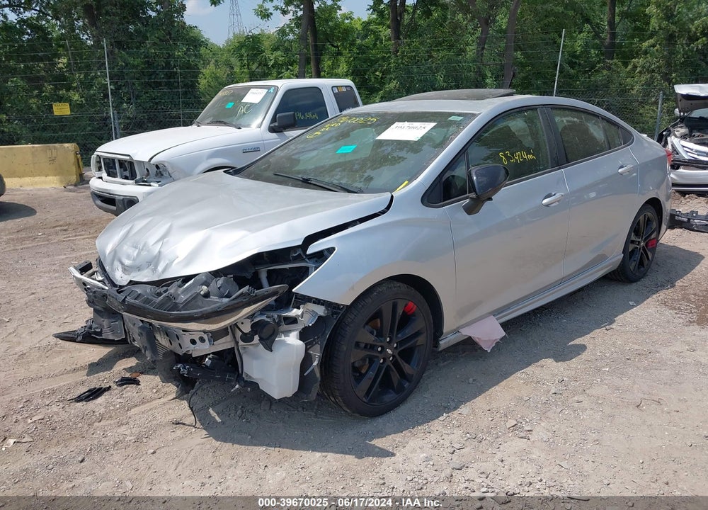 2018 CHEVROLET CRUZE LT AUTO VIN: 1G1BE5SM8J7106589