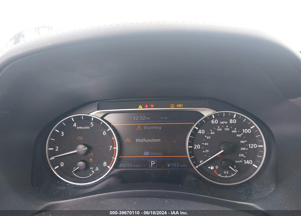 2022 NISSAN ALTIMA SR FWD VIN: 1N4BL4CV6NN302164