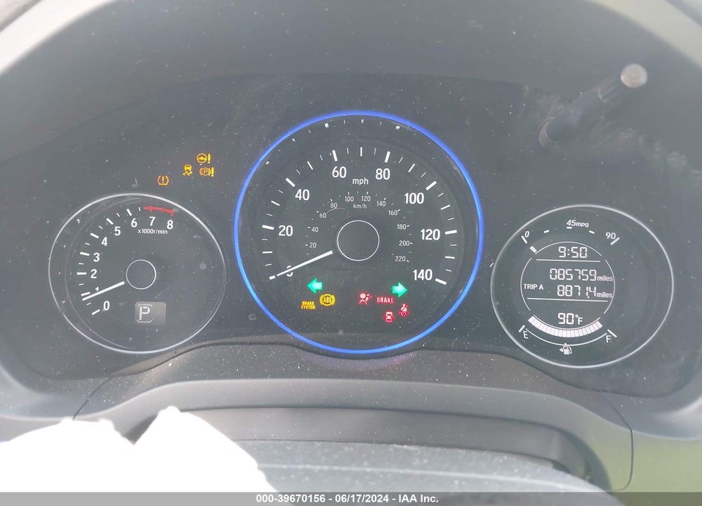 2017 HONDA HR-V EX-L VIN: 3CZRU5H78HM726198