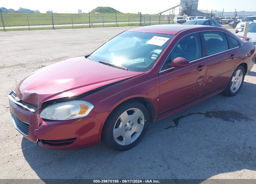 2008 CHEVROLET IMPALA LT VIN: 2G1WV58K781344870