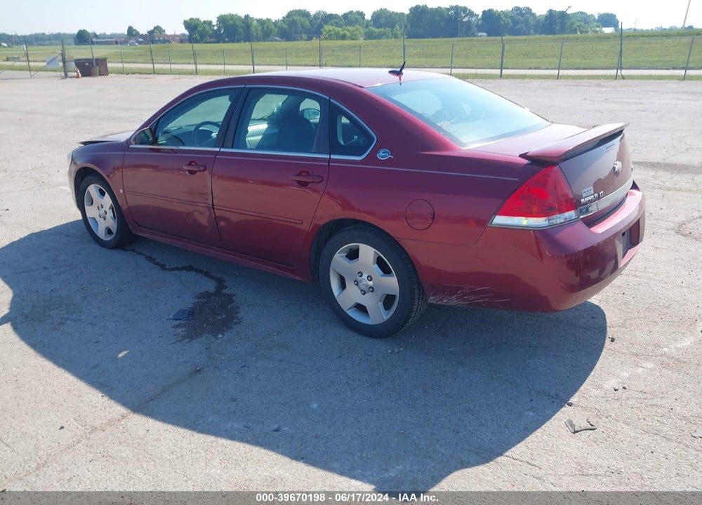 2008 CHEVROLET IMPALA LT VIN: 2G1WV58K781344870