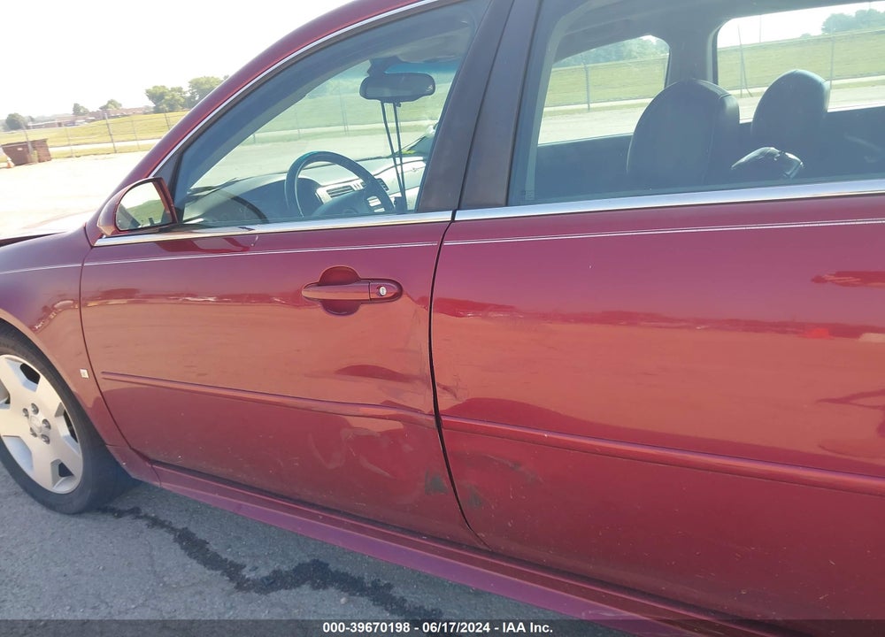 2008 CHEVROLET IMPALA LT VIN: 2G1WV58K781344870