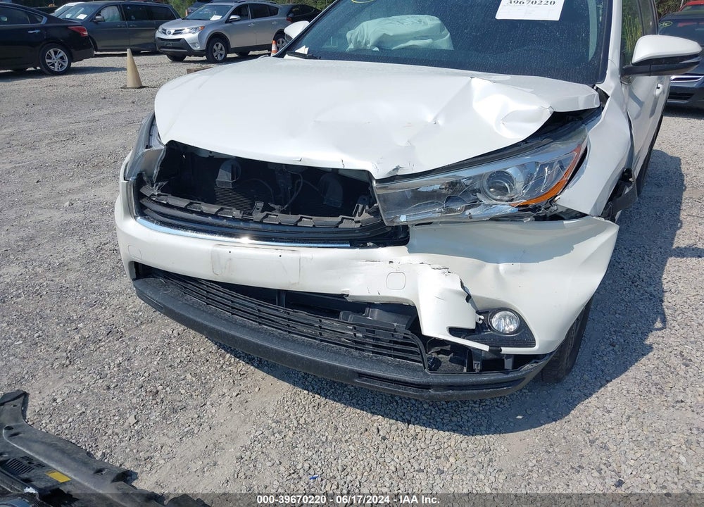 2016 TOYOTA HIGHLANDER XLE V6 VIN: 5TDKKRFH6GS151808