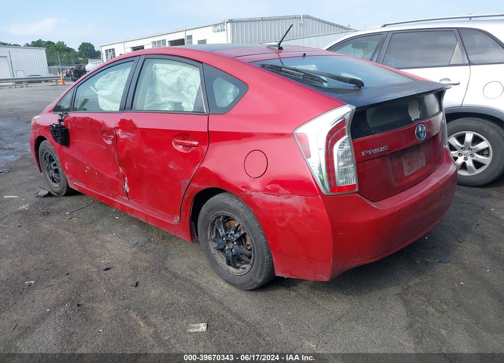 2013 TOYOTA PRIUS THREE VIN: JTDKN3DUXD1714419