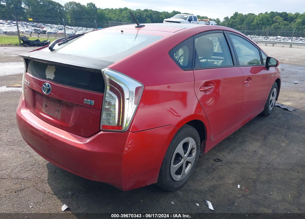 2013 TOYOTA PRIUS THREE VIN: JTDKN3DUXD1714419