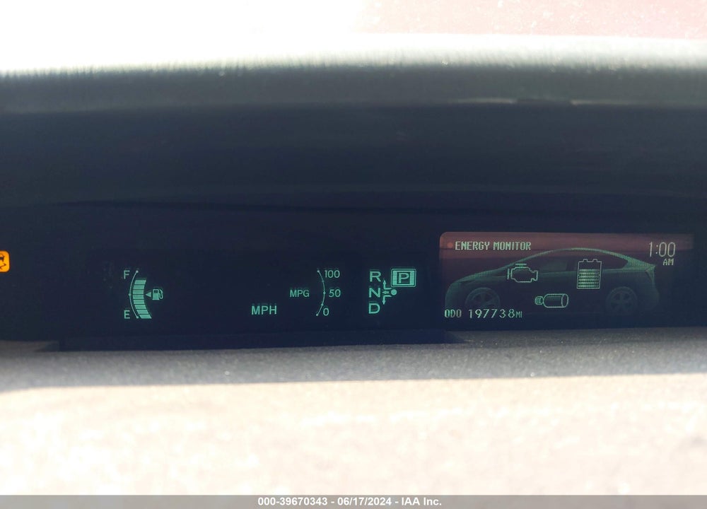 2013 TOYOTA PRIUS THREE VIN: JTDKN3DUXD1714419