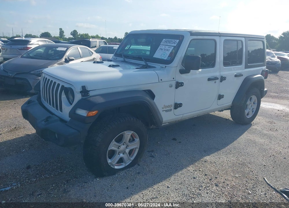2020 JEEP WRANGLER UNLIMITED SPORT S 4X4 VIN: 1C4HJXDG9LW298016