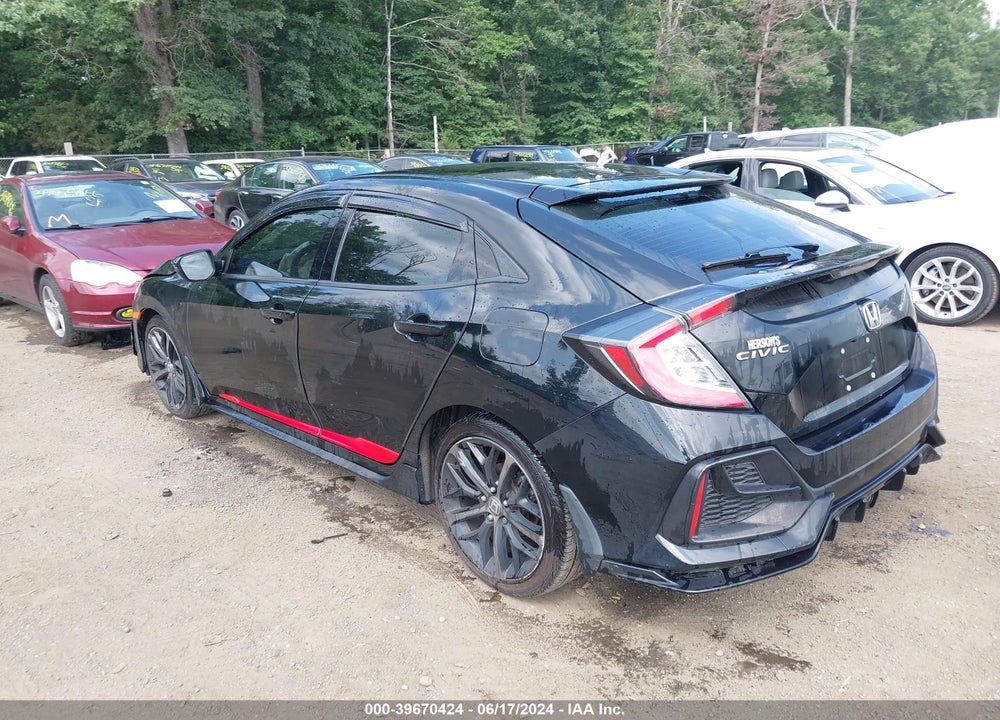 2021 HONDA CIVIC SPORT TOURING VIN: SHHFK7H91MU404740