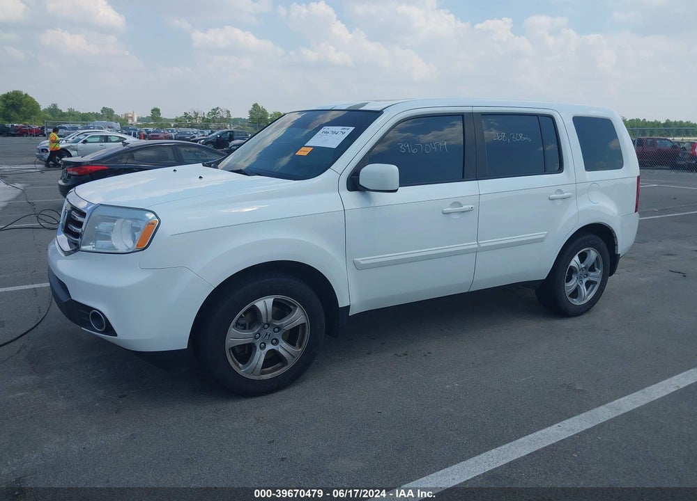 2013 HONDA PILOT EX-L VIN: 5FNYF3H54DB042651