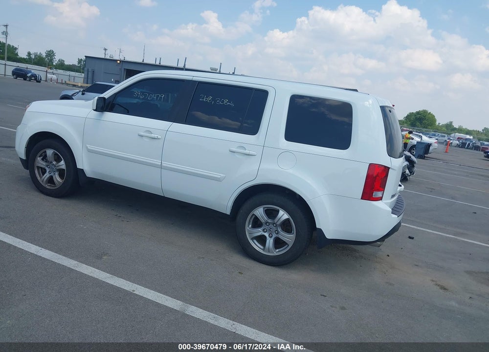 2013 HONDA PILOT EX-L VIN: 5FNYF3H54DB042651
