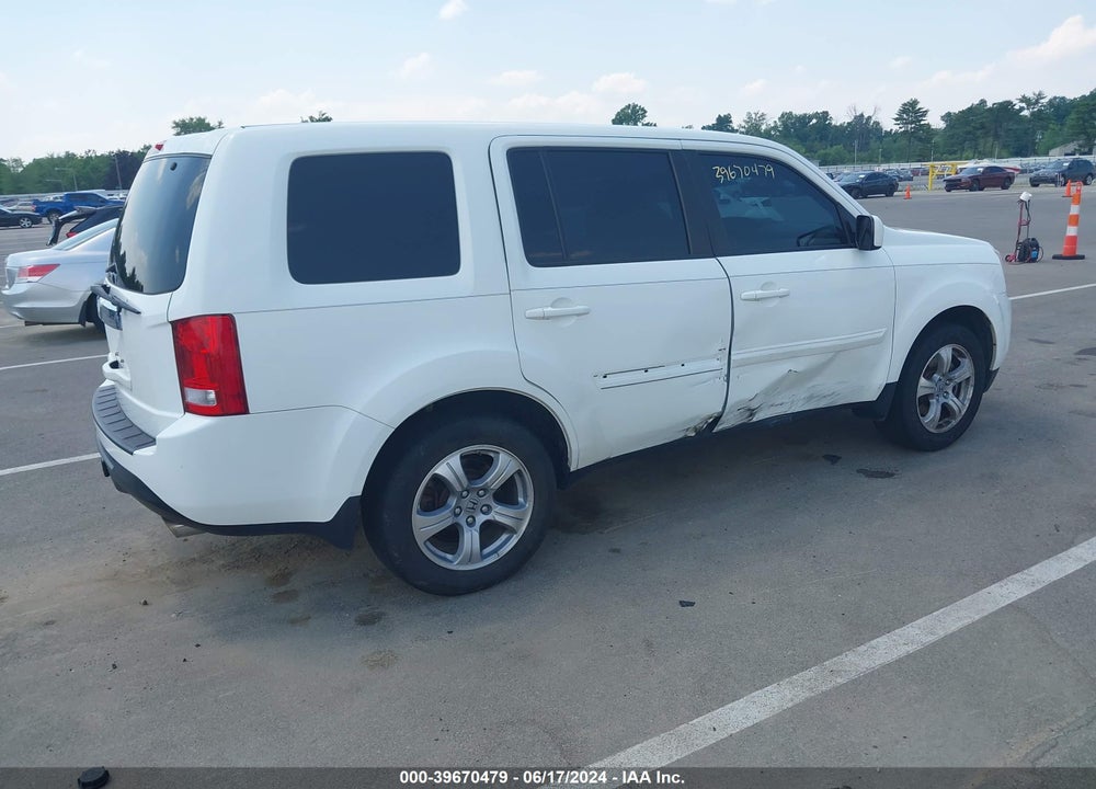 2013 HONDA PILOT EX-L VIN: 5FNYF3H54DB042651