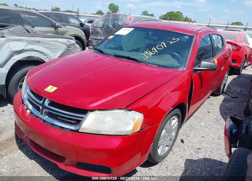 2014 DODGE AVENGER SE VIN: 1C3CDZABXEN219746